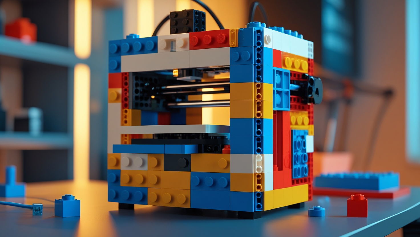 Questa stampante 3D è fatta tutta di Lego