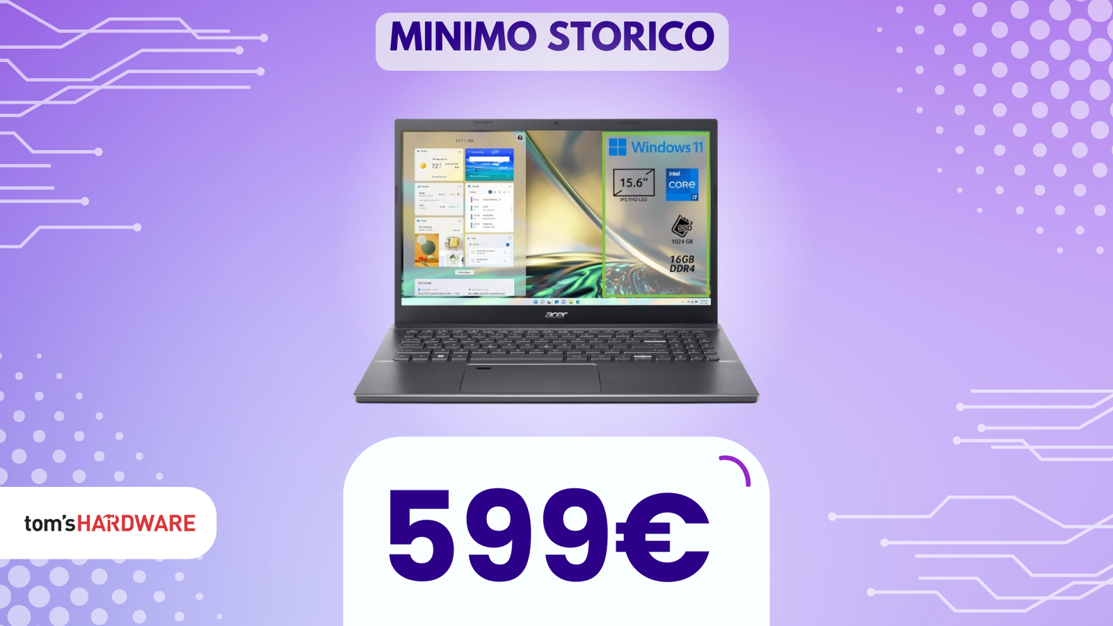 Acer Aspire 5, notebook perfetto per studio e lavoro a MENO DI 600€!