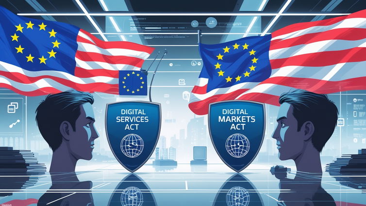 Immagine di Scontro UE-USA: Bruxelles difende le nuove regole tech