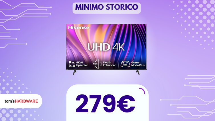 Immagine di Hisense 50E63NT da 50" al MINIMO STORICO: smart TV con design e funzionalità TOP!