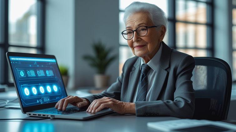 Immagine di 80enni che lavorano con l'AI, la scelta che non ti aspetti