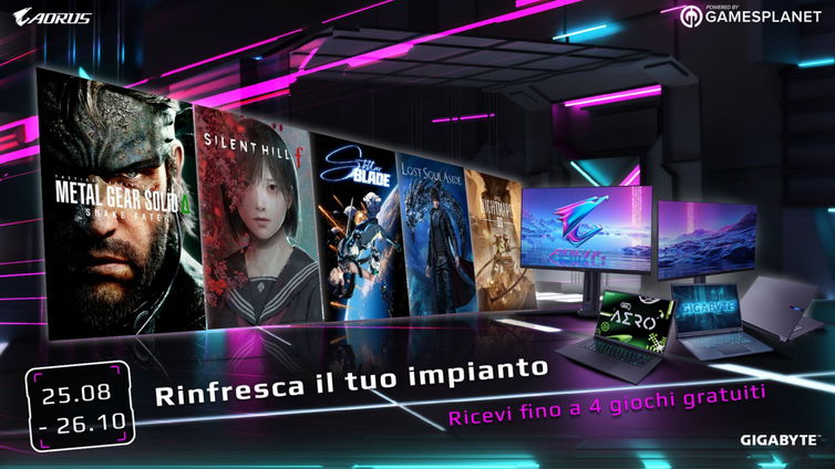 Immagine di Fino a 4 giochi gratis con Gigabyte: ecco come ottenerli