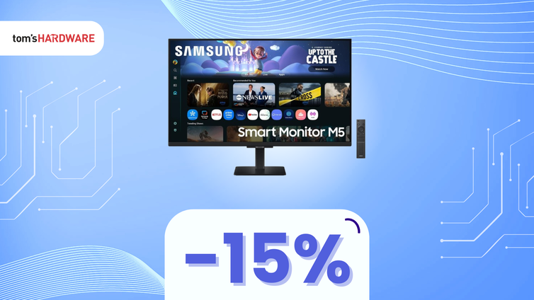 Immagine di Il tuo nuovo hub multimediale: Samsung Smart Monitor M5 da 32″ a MENO DI 220€!