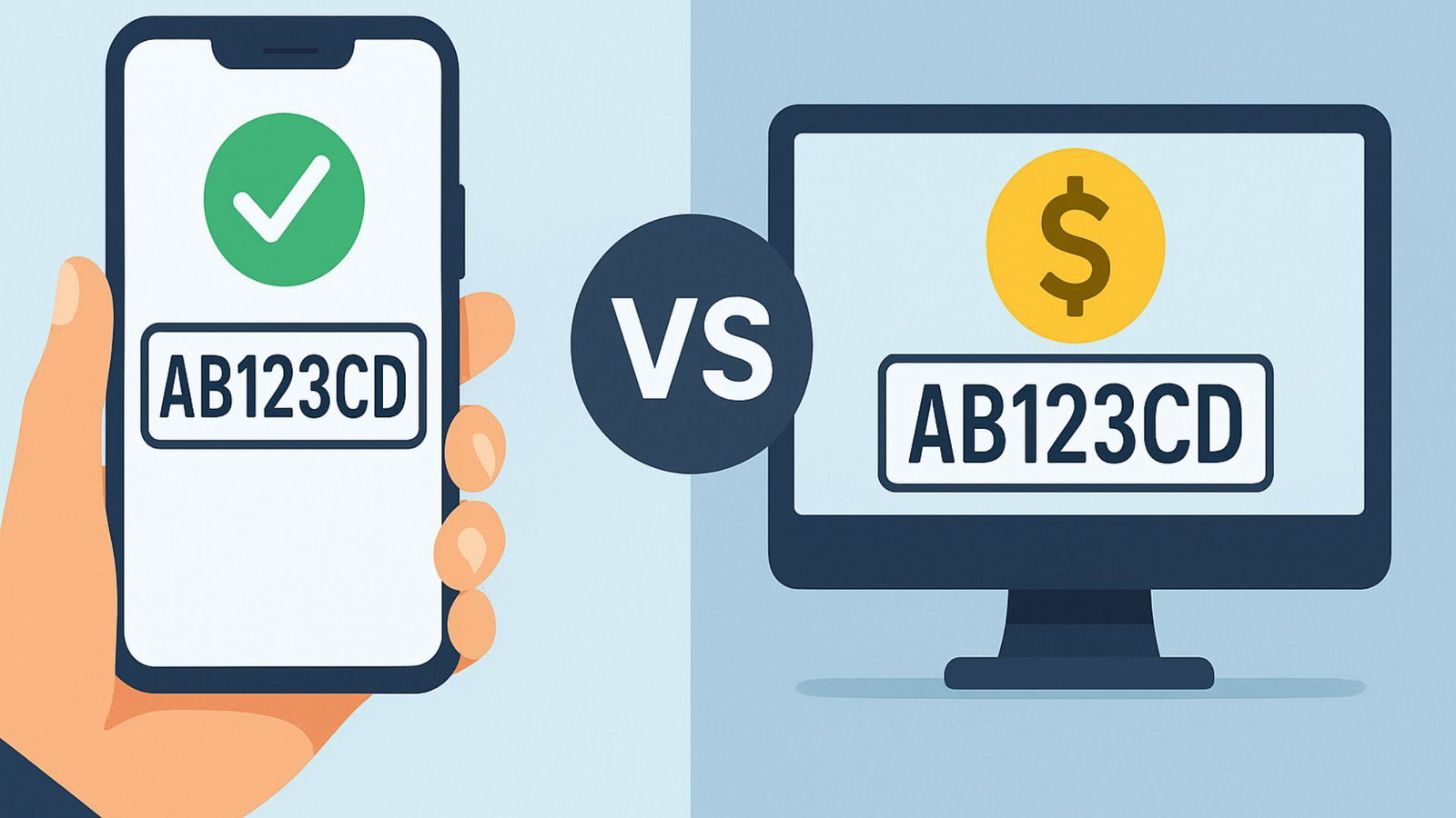 Controllo targa gratis vs a pagamento: pro, contro e quale scegliere