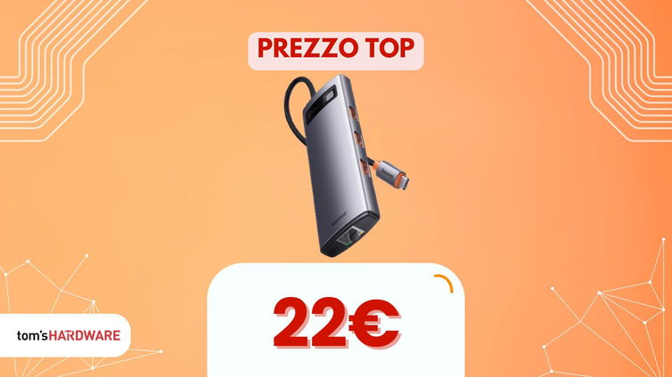 Immagine di Baseus porta la comodità in un solo adattatore e Aliexpress lo offre a 22€