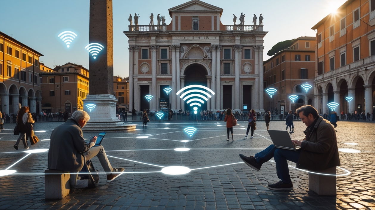 Immagine di Roma, l'illusione di una città che funziona nascosta dietro il Wi-Fi gratuito