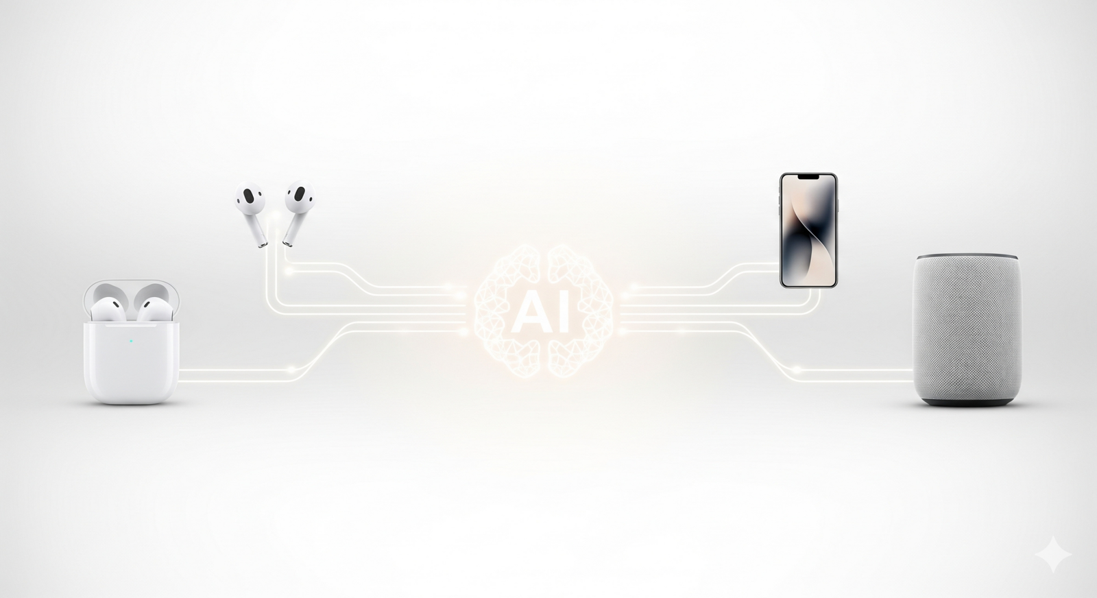 iPhone ed AirPods in copertina, AI dietro le quinte