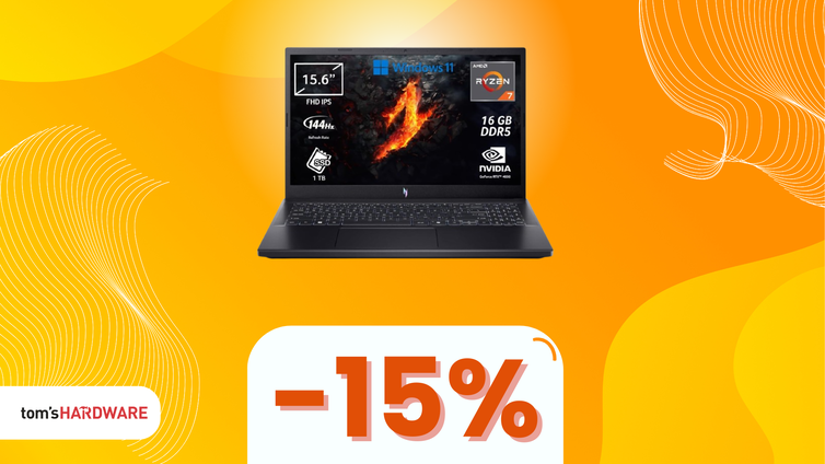 Immagine di Acer Nitro V 15 con RTX 4050 a SOLI 849€! VERO AFFARE!