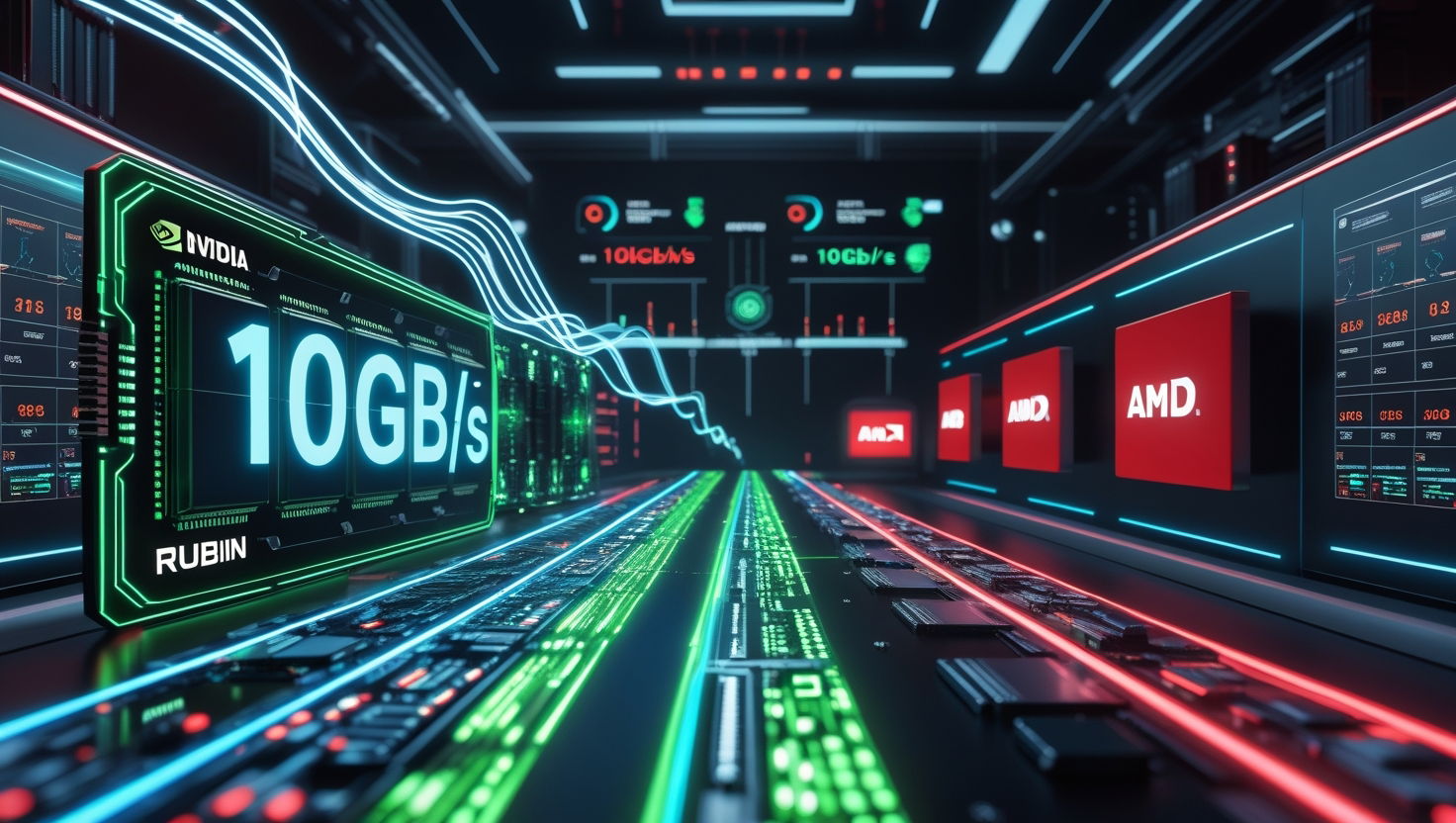 NVIDIA punta su HBM4 da 10Gbps contro AMD MI450