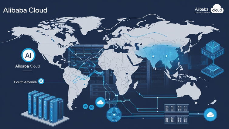 Immagine di Alibaba Cloud si espande in Europa e Sudamerica