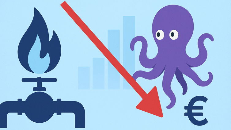 Immagine di Crolla il prezzo del gas con la nuova offerta Octopus a prezzo fisso