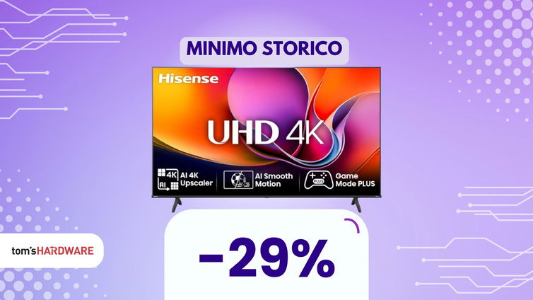 Immagine di 50 pollici di tecnologia a 283€. L'affare odierno di Amazon