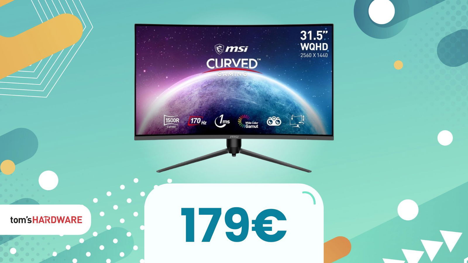 Dimentica i soliti 27”: questo MSI curvo da 31,5” costa meno di 180€