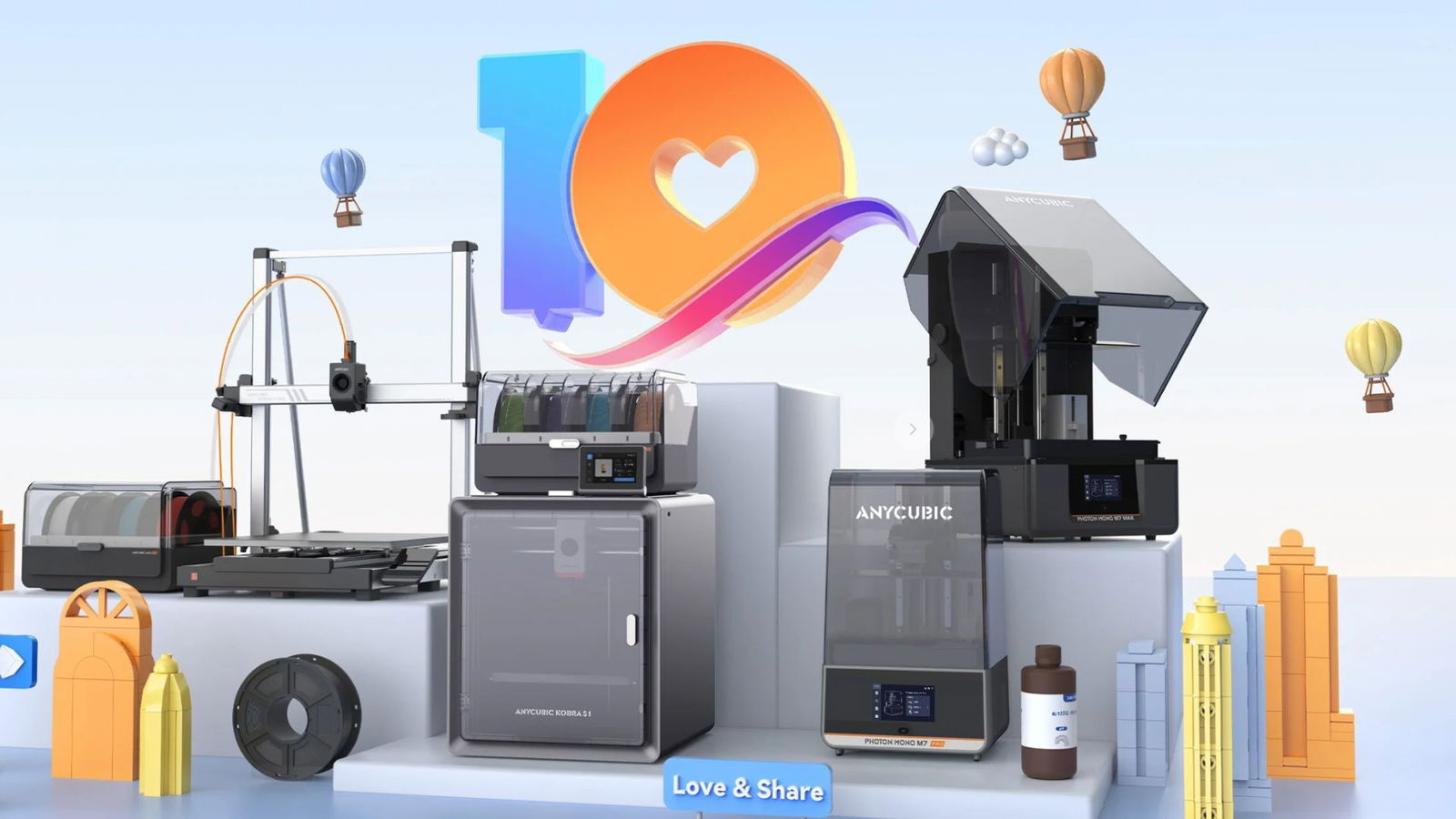 Anycubic festeggia 10 anni: stampanti 3D premiate a portata di tutti
