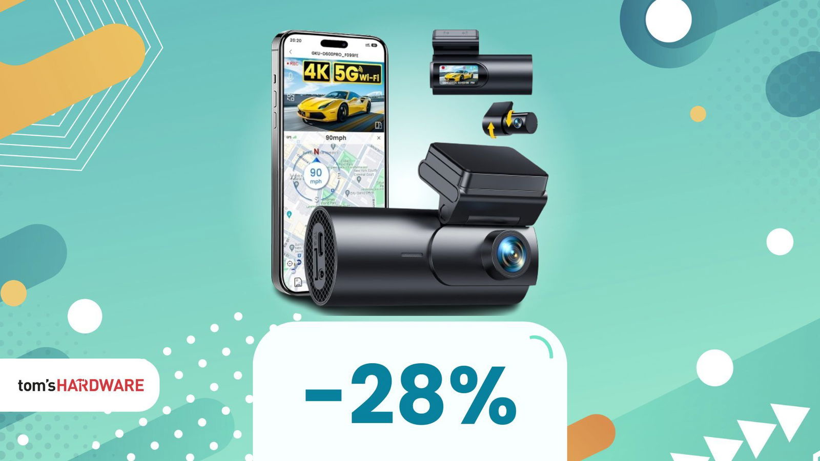 Non accontentarti di vedere solo davanti. Questa dash cam in offerta ti mostra tutto