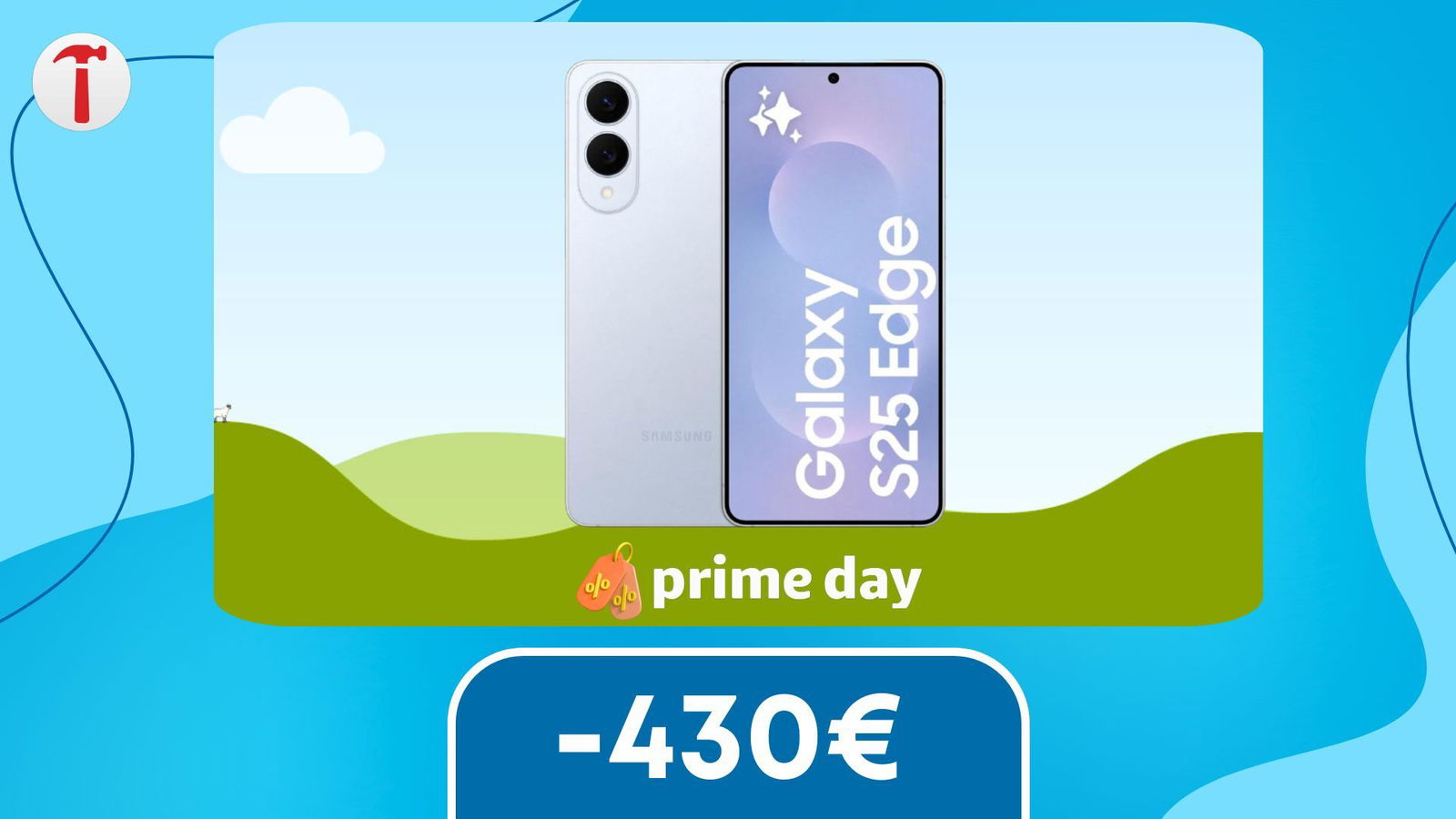 Prezzo in picchiata per il Galaxy S25 Edge! 33% di sconto con l'offerta Prime