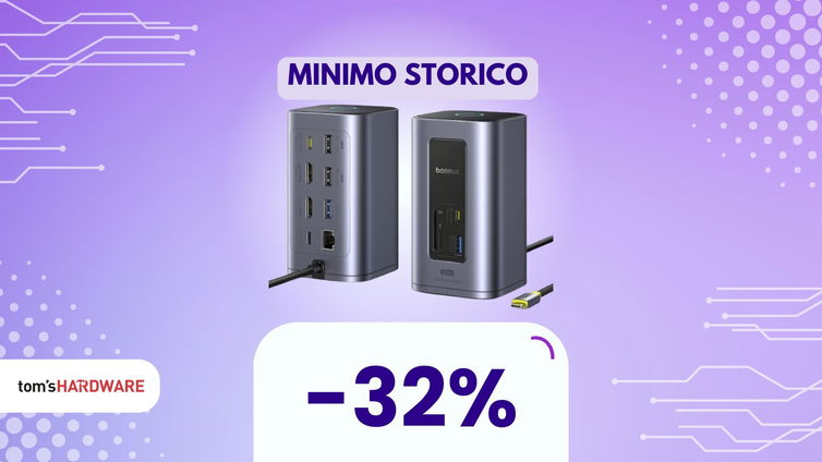 Immagine di Una sola Docking Station per gestire due monitor e ricaricare tutto