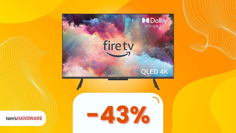 Immagine di La TV secondo Amazon: QLED, Fire TV integrata e uno sconto del 43%
