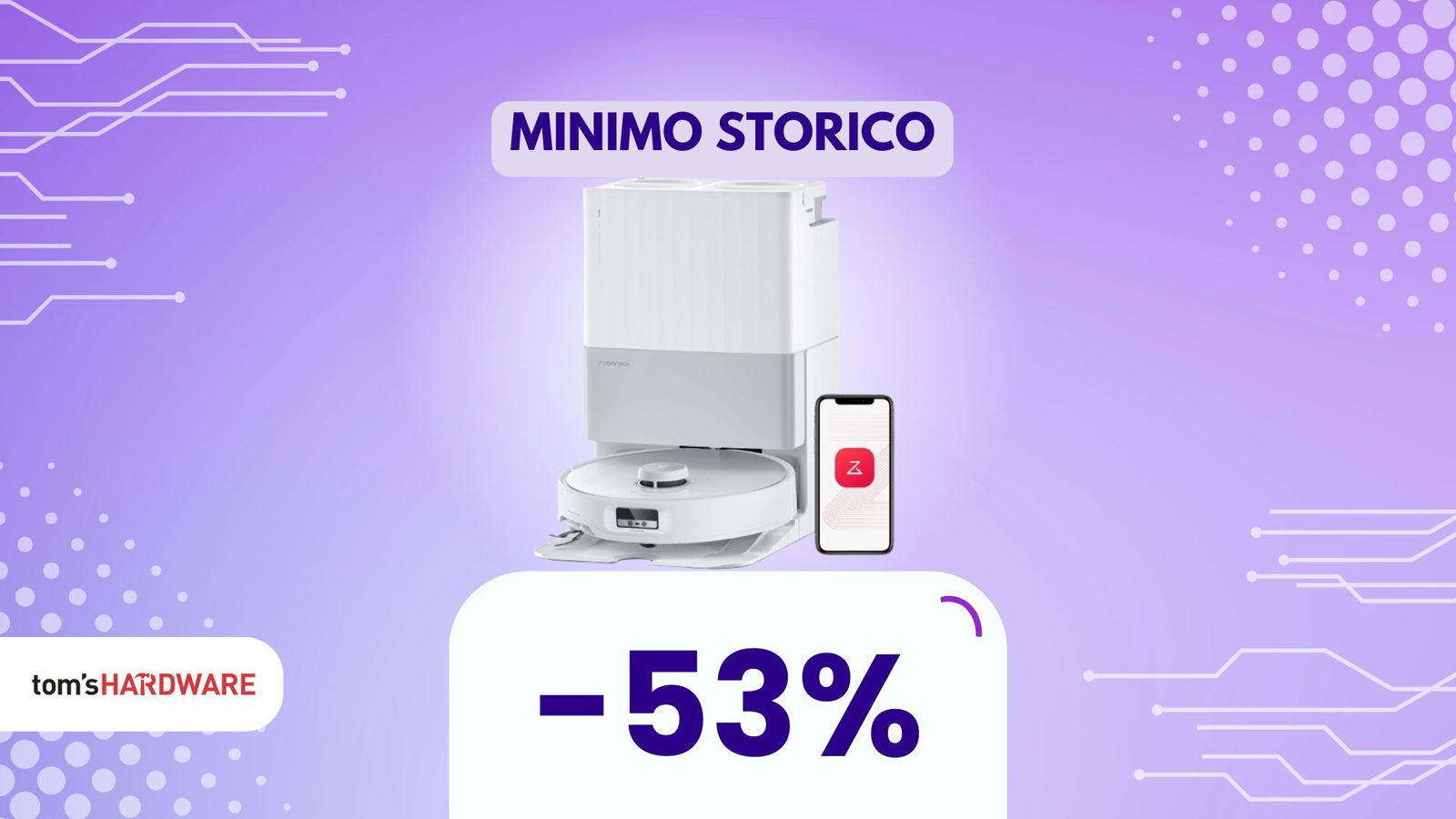 Amazon spinge un top di gamma Roborock, ora sotto i 700€ per la prima volta