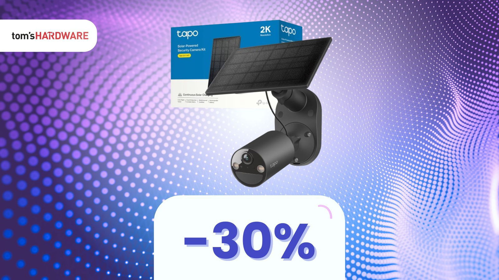 La monti una volta e non ci pensi più: la telecamera solare smart a -30%