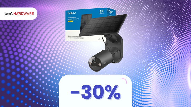 Immagine di La monti una volta e non ci pensi più: la telecamera solare smart a -30%