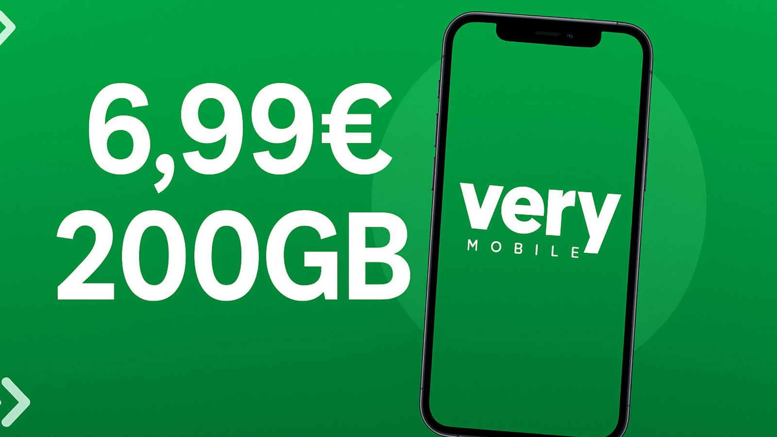 Very Mobile: le offerte di ottobre partono da 6,99€ per 200GB