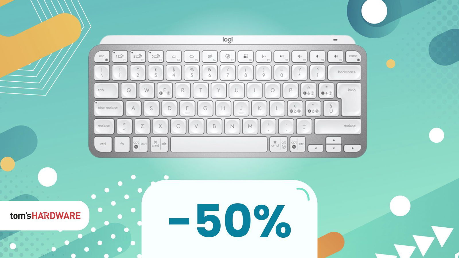 Era quasi sempre sopra i 100€, oggi la tastiera Logitech più amata è a 64€