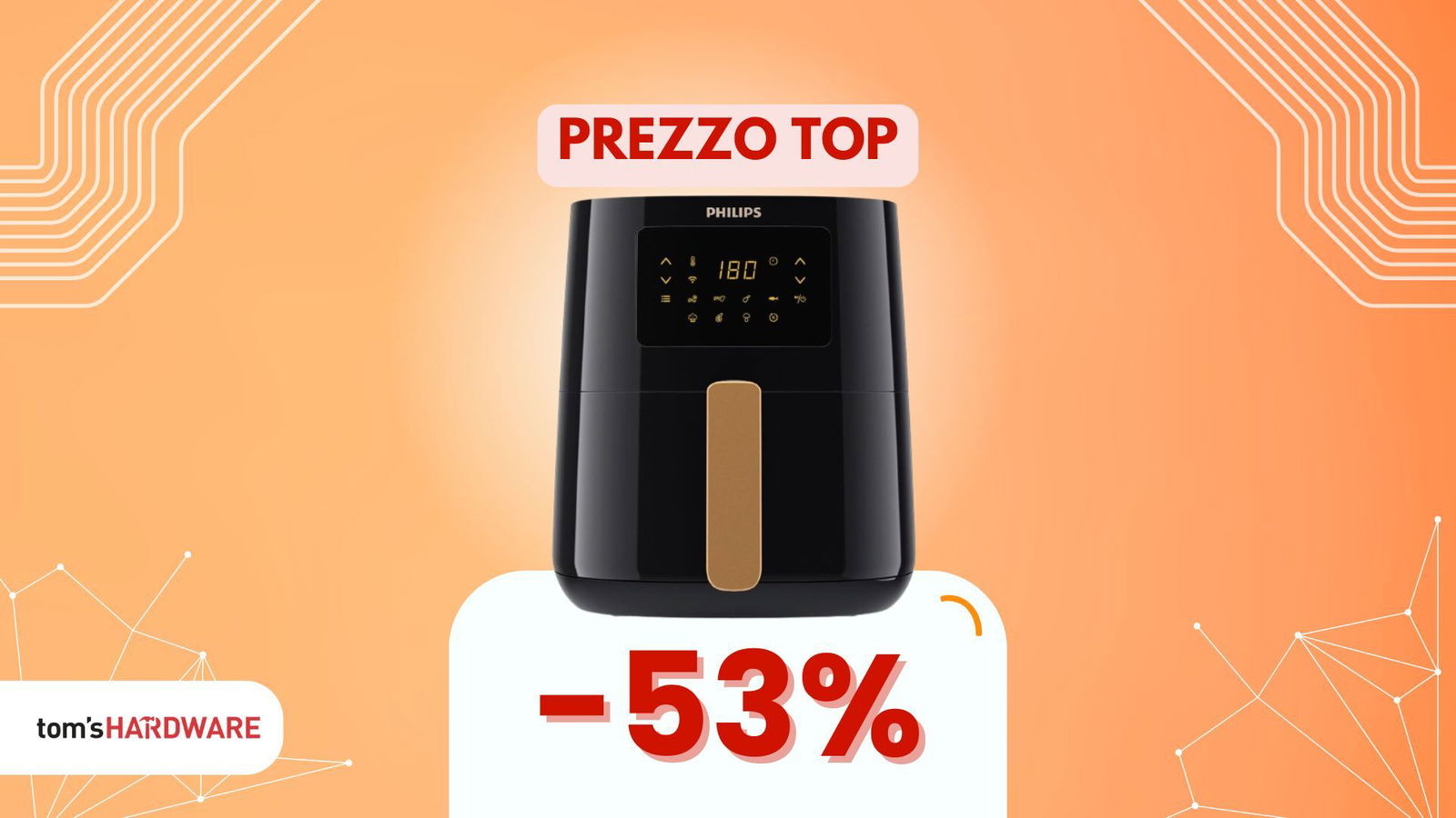 Costa meno di 70€ e si controlla dal telefono: la friggitrice Philips più smart su Amazon