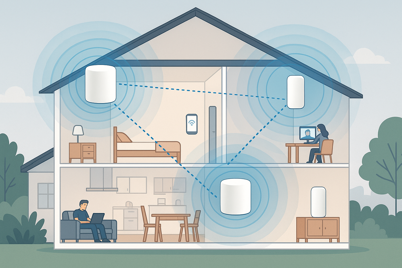 Rete Mesh: cos’è, come funziona e come realizzarla in casa e in ufficio