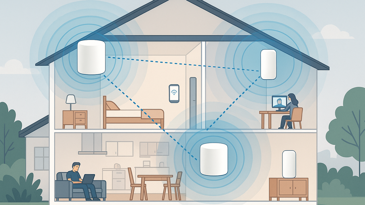 Immagine di Rete Mesh: cos’è, come funziona e come realizzarla in casa e in ufficio