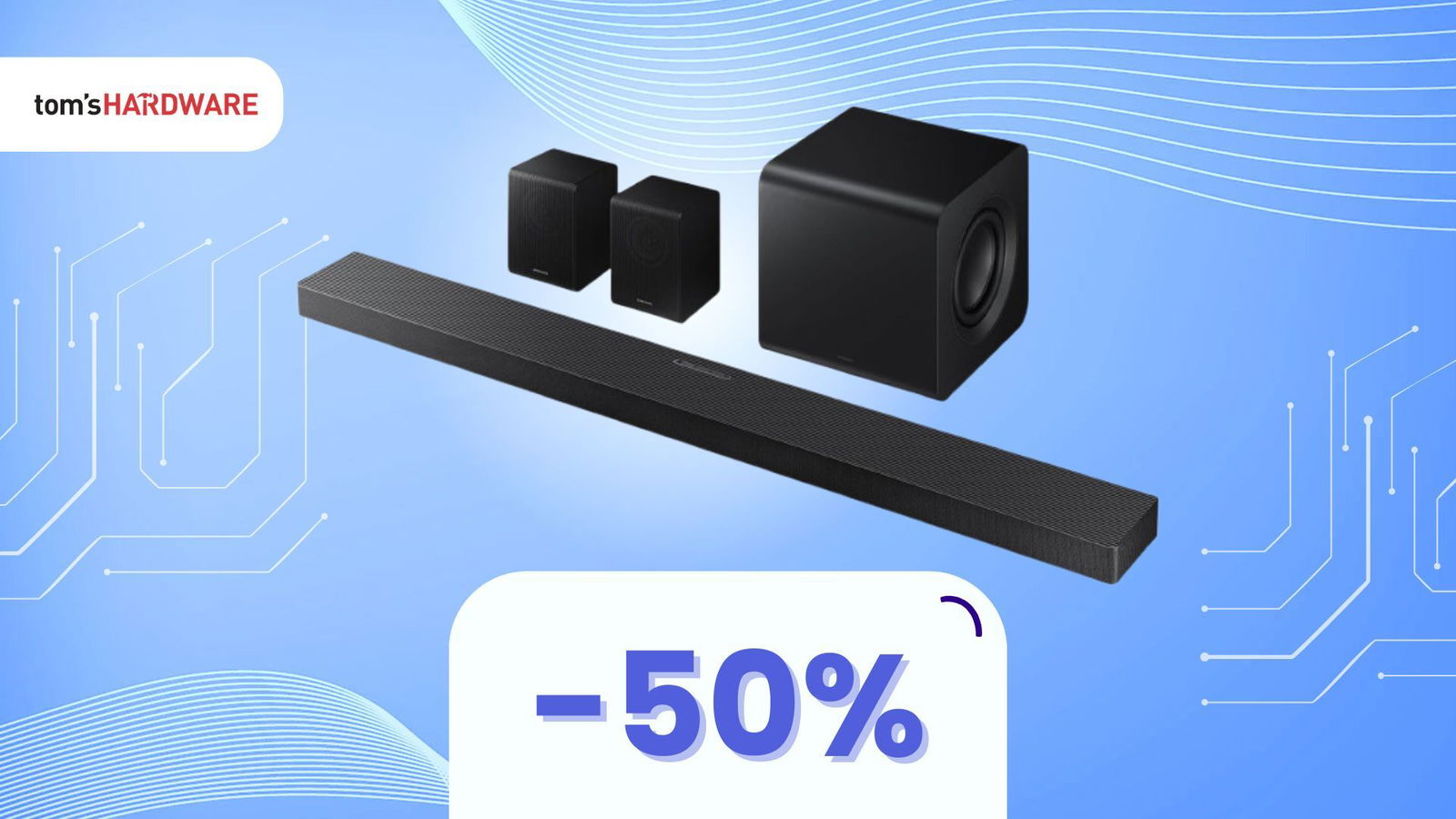 A muro o su mobile: la soundbar Samsung TOP è ora a metà prezzo