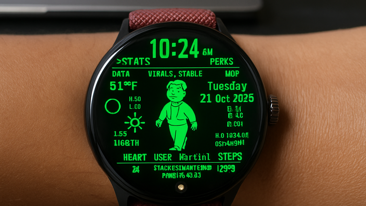 Immagine di Il Pixel Watch 4 è stato trasformato in un Pip-Boy