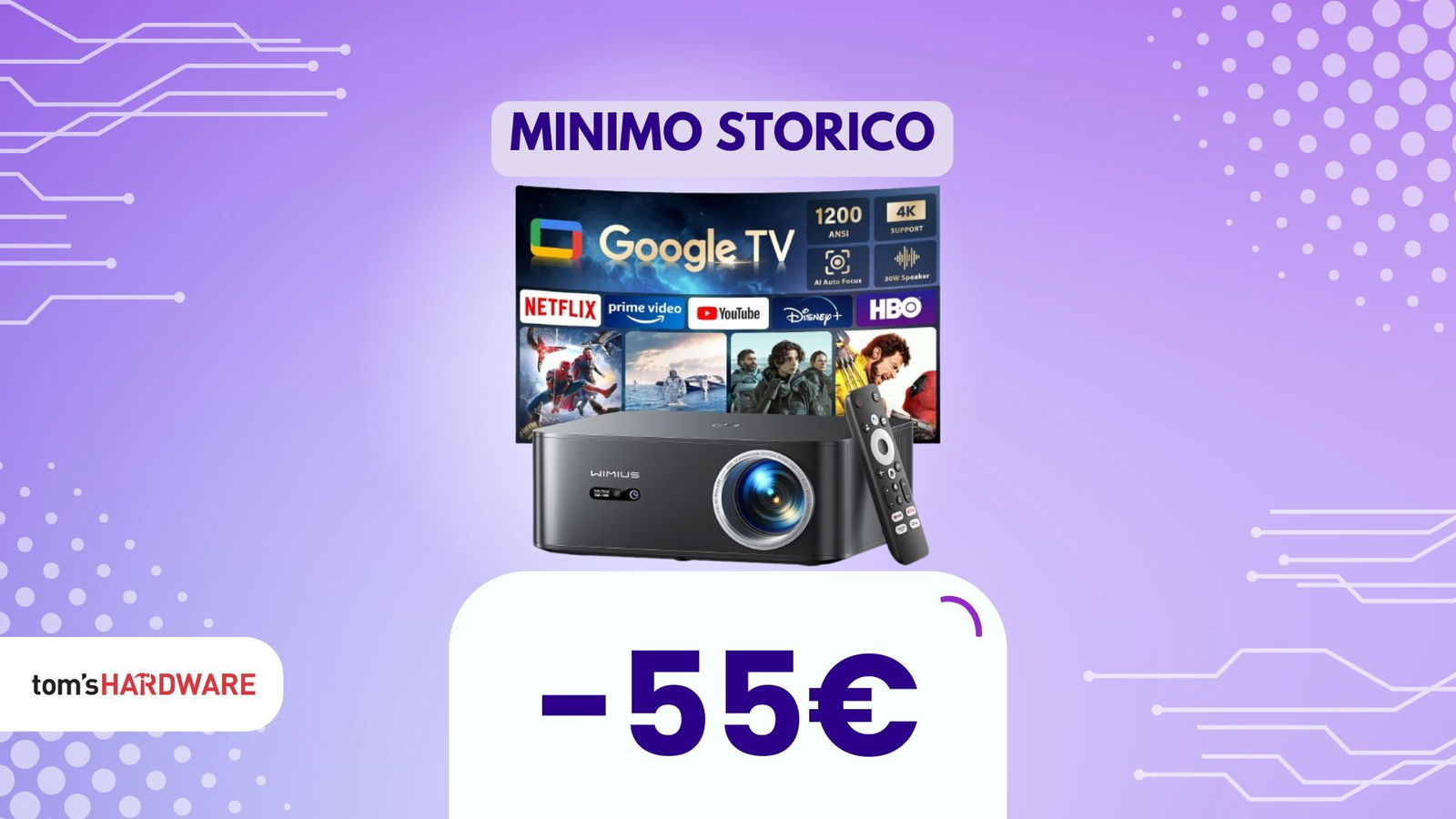 Stanco della solita TV? Passa a questo proiettore e approfitta del triplo sconto