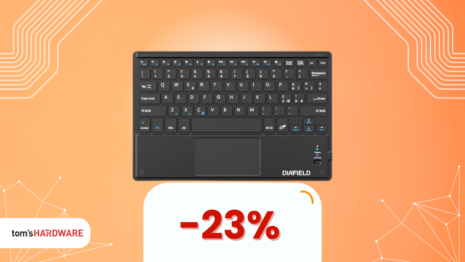 La tastiera Bluetooth da 24€ che rende tablet e smartphone ancora più funzionali