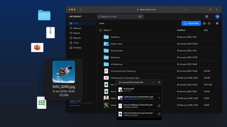 Immagine di Nessuna coda! Ottieni ora il massimo sconto su Internxt prima che finisca