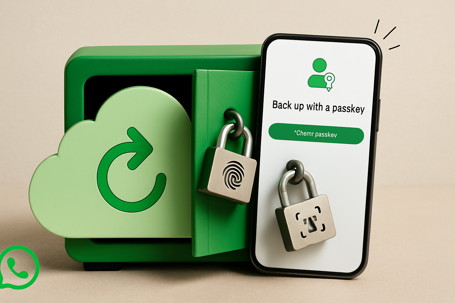 WhatsApp cambia tutto: backup protetti da passkey