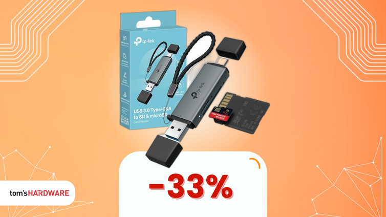 Immagine di Affidabilità a basso prezzo: il lettore SD TP-Link ora a 10€