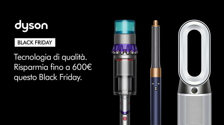 Immagine di Black Friday 2025: Dyson scontati fino a 600€