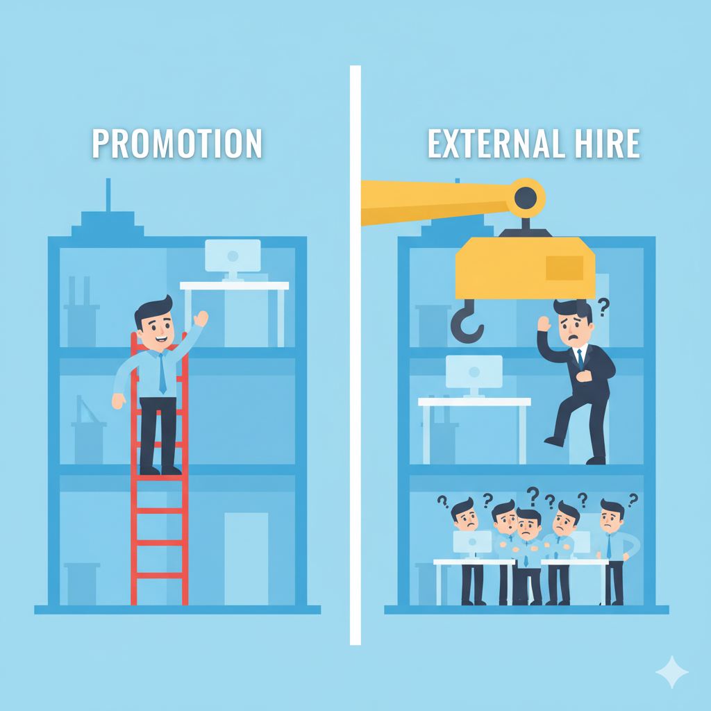 Immagine di Promuovere personale interno è meglio che assumere da fuori