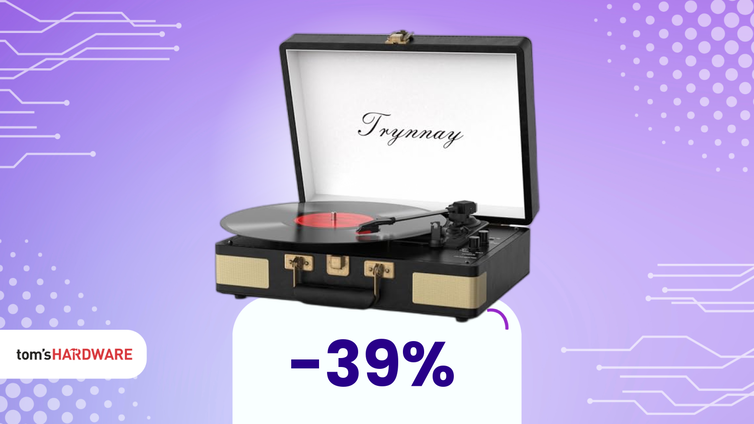 Immagine di Ritrova il suono autentico del vinile con questo giradischi -39%