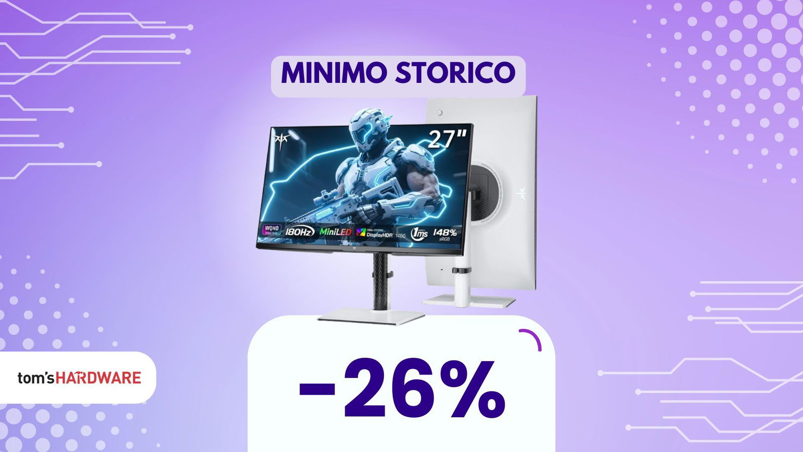 È tornato in offerta il monitor HDR1400 più amato! Amazon lo fa crollare di prezzo