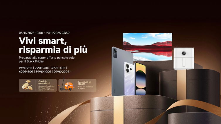 Immagine di SOLO OGGI: con ogni smartphone Xiaomi ricevi gratis il Redmi Watch 5 Active