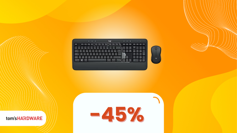 Immagine di Niente LED, solo produttività: tastiera e mouse Logitech da ufficio a -45%