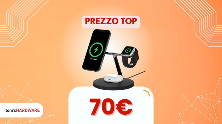 Immagine di Caricabatterie BELKIN BoostCharge Pro 3in1 Qi2 a soli 40€!