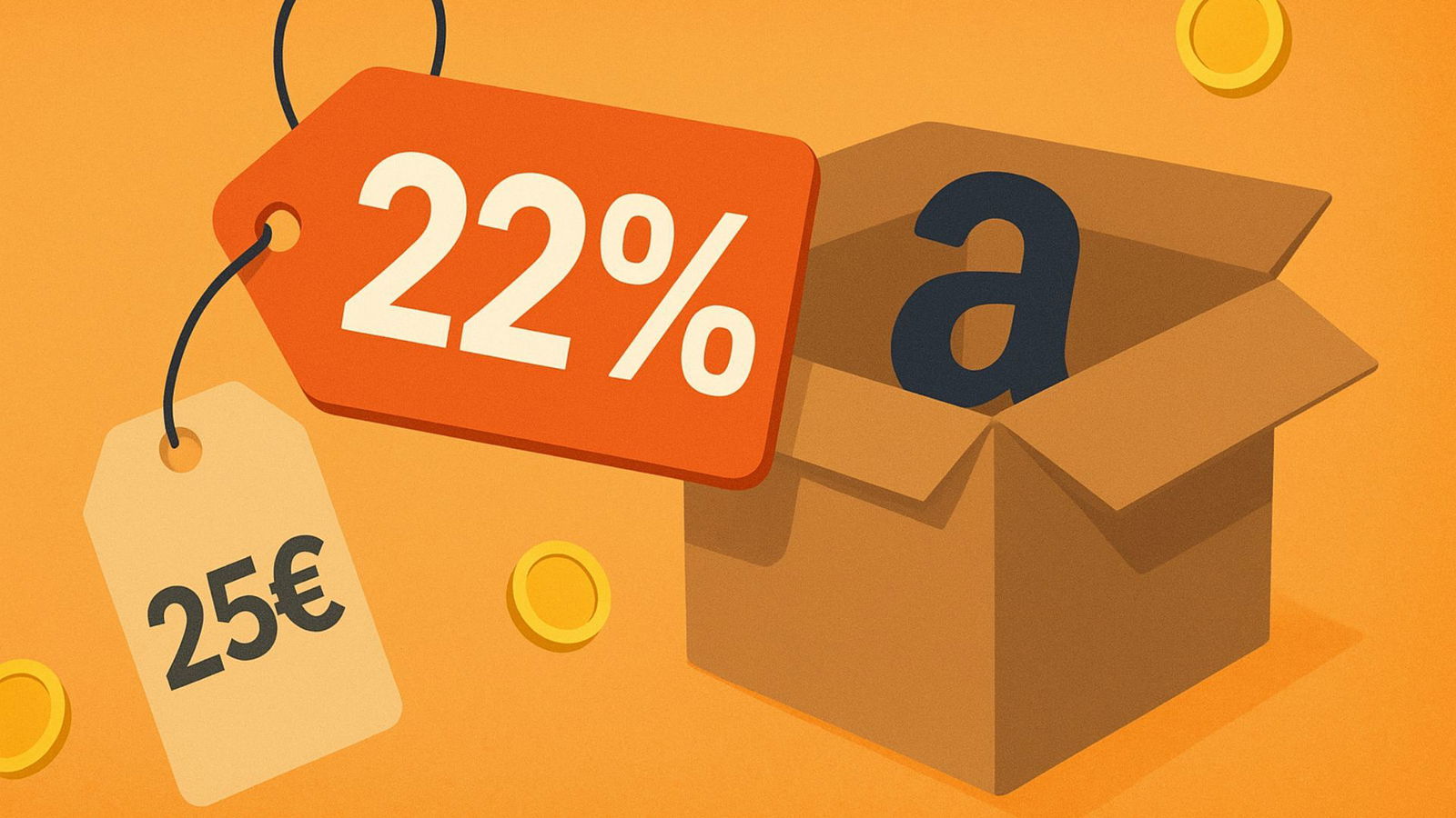 Immagine di 22% di sconto su Amazon con appena 25€ di spesa