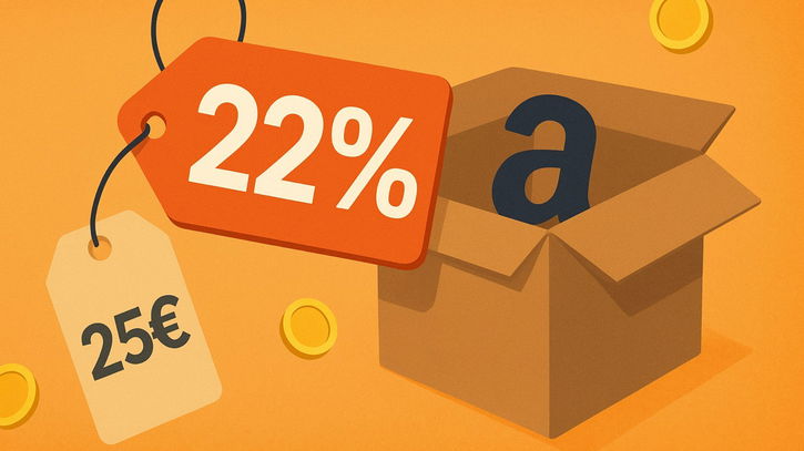 Immagine di 22% di sconto su Amazon con appena 25€ di spesa