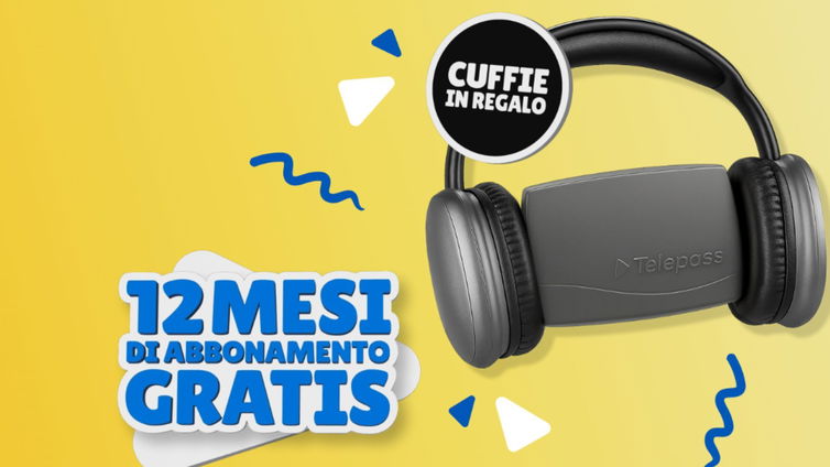 Immagine di Telepass: canone gratuito, cuffie in regalo e pedaggi al 50% per il Black Friday