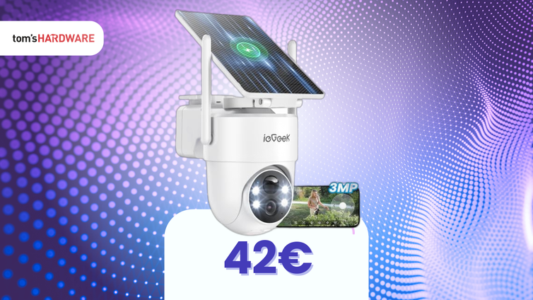 Immagine di Pannello solare integrato? L’installazione di questa telecamera resta facile