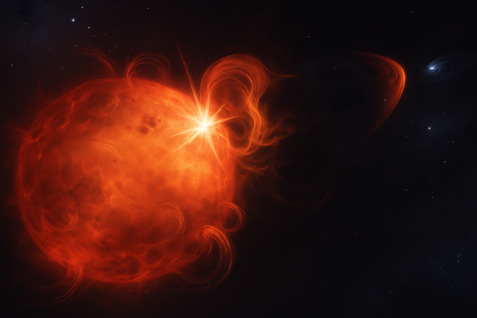 Rilevata la prima espulsione di plasma da una stella aliena