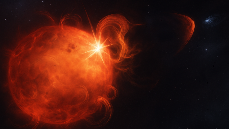 Immagine di Rilevata la prima espulsione di plasma da una stella aliena